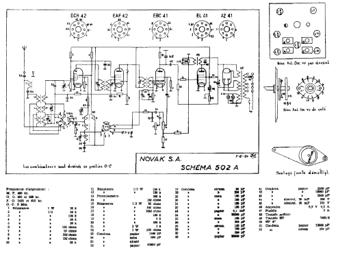 Vedette A502; Novak also Pontiac; (ID = 2973593) Radio