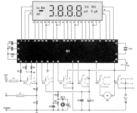 Autoranging Digital Multimeter LX 966; Nuova Elettronica; (ID = 2473888) Ausrüstung