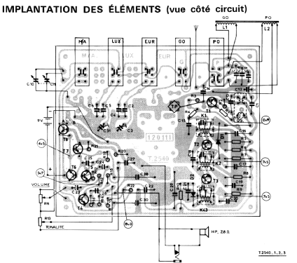 Flirt T2540; Océanic, ITT Océanic (ID = 2015791) Radio