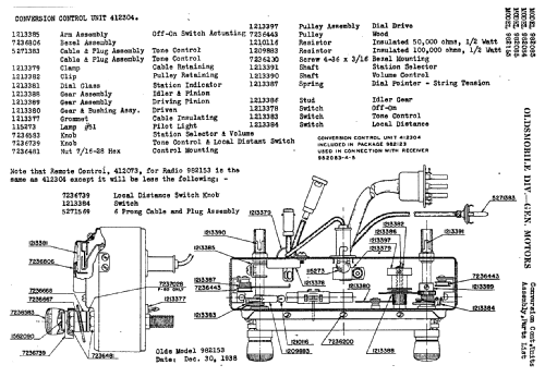 982153 ; Oldsmobile Motors; (ID = 741202) Car Radio