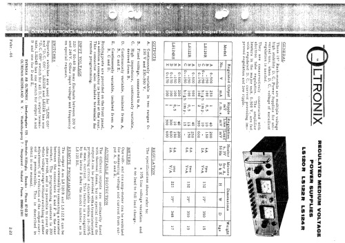 Regulated Power Supply LS 124 R; Oltronix; Leek (ID = 1444045) Equipment