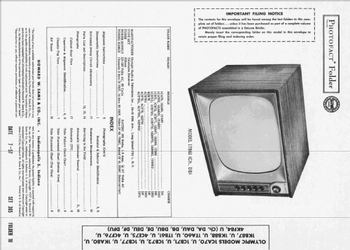 1CB71 Ch= DB; Olympic Radio & (ID = 2411855) Télévision