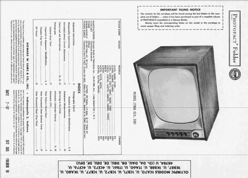 1TA60U Ch= DAU; Olympic Radio & (ID = 2411683) Television