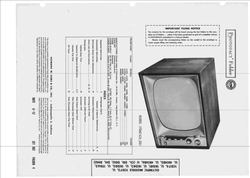 4KH86U Ch= DHU; Olympic Radio & (ID = 2385230) Televisore