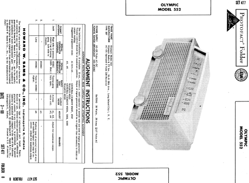 552 ; Olympic Radio & (ID = 545107) Radio