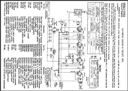 6-501V-U ; Olympic Radio & (ID = 475342) Radio