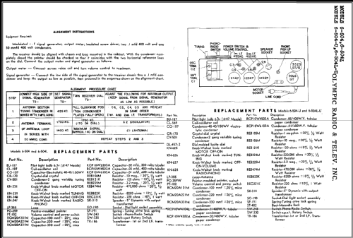 6-504LU ; Olympic Radio & (ID = 475376) Radio