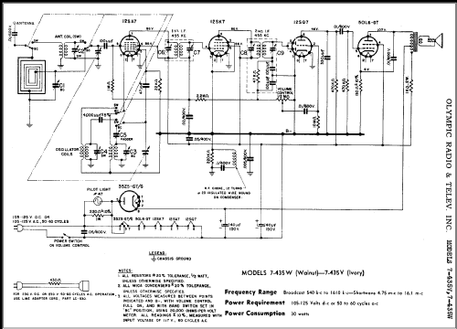 7-435V ; Olympic Radio & (ID = 352371) Radio