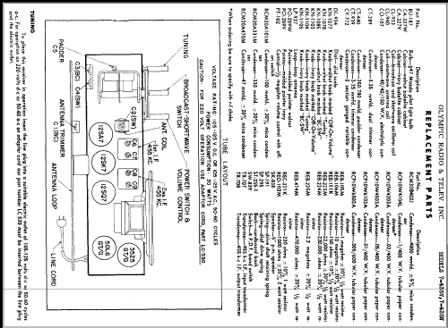 7-435V ; Olympic Radio & (ID = 352373) Radio