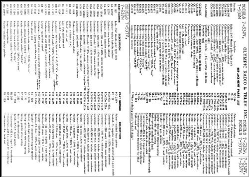 7-532V ; Olympic Radio & (ID = 296661) Radio