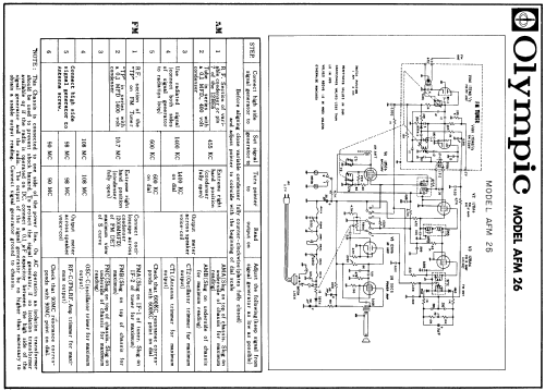 AFM 26 ; Olympic Radio & (ID = 207582) Radio