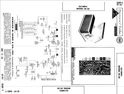 CR-58 ; Olympic Radio & (ID = 606571) R-Player