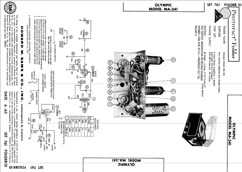 MA-241 ; Olympic Radio & (ID = 532426) R-Player