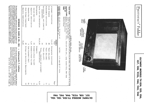 TV-944 Beverly ; Olympic Radio & (ID = 1347801) Television