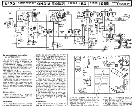 150; Ondia Le Matériel; (ID = 222669) Radio
