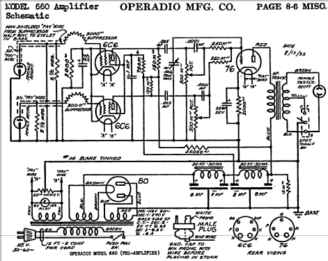 660 Pre-Amplifier ; Operadio Corp.; St. (ID = 1189333) Ampl/Mixer