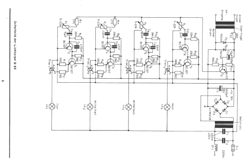 Vier Kanal Lichtorgel Bausatz B80; Oppermann Electronic (ID = 2222462) Kit