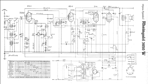 Rheingold 3650W; Opta-Spezial siehe (ID = 5008) Radio