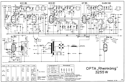 Rheinkönig 3255W; Opta-Spezial siehe (ID = 30743) Radio