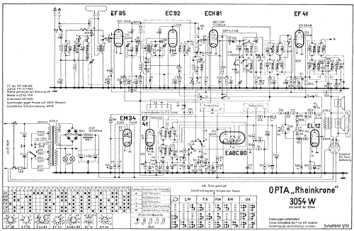 Rheinkrone 54 3054W; Opta-Spezial siehe (ID = 17300) Radio