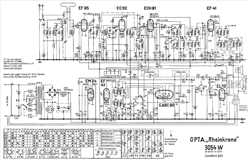 Rheinkrone 3054W; Opta-Spezial siehe (ID = 140562) Radio