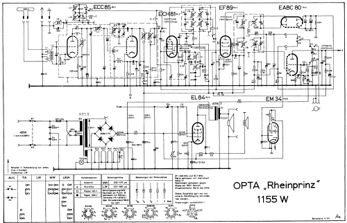 Rheinprinz 55 Ch= 1155W; Opta-Spezial siehe (ID = 432855) Radio