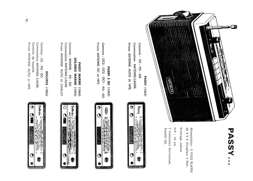 Passy Export 3 OC 5 Gammes - All Transistor; Optalix, T.E.D., (ID = 2023080) Radio