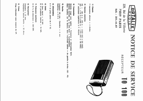 TO100 Ch= X617; Optalix, T.E.D., (ID = 1967684) Radio