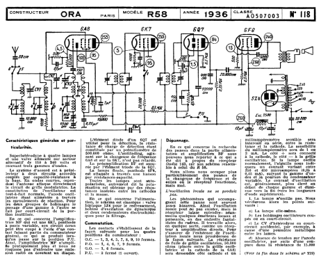 R58; ORA, Oradyne, Gérard (ID = 2492940) Radio