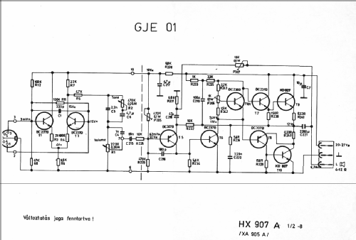 Audio Amplifier GJE01; Orion; Budapest (ID = 1684327) Ampl/Mixer