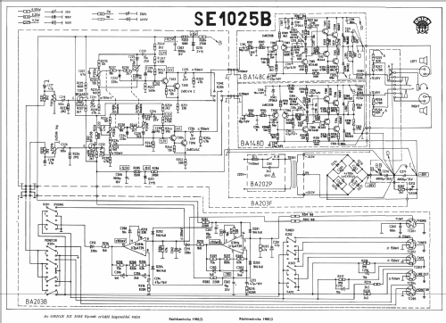 Stereo Amplifier SE-1025 / HX914J/1; Orion; Budapest (ID = 2006199) Ampl/Mixer