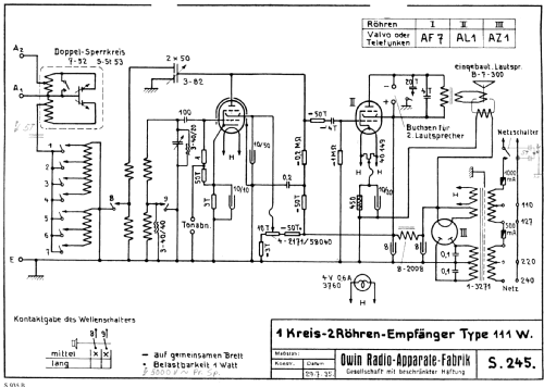 Kadett L111W ; Owin; Hannover (ID = 1779816) Radio