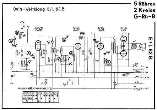 Oekonom L62B; Owin; Hannover (ID = 25675) Radio