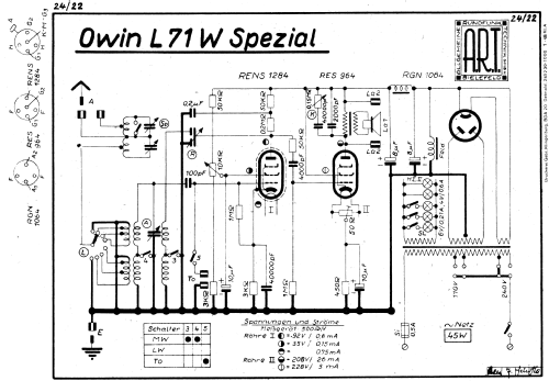 Spezial L71W; Owin; Hannover (ID = 1789815) Radio