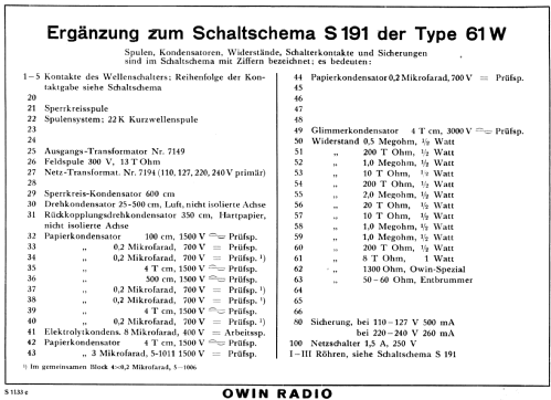 Transocean L61W; Owin; Hannover (ID = 1780553) Radio