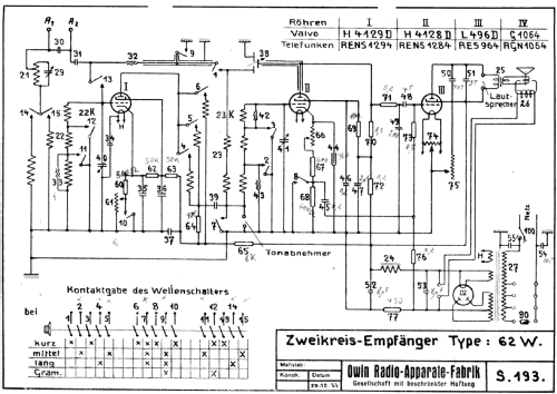 Weltklang L62W; Owin; Hannover (ID = 1780560) Radio