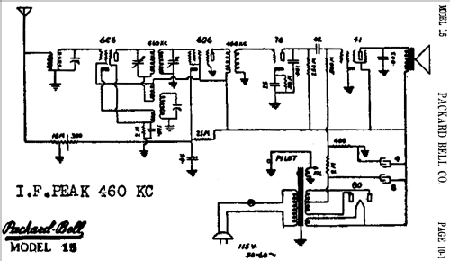 15 ; Packard Bell Co.; (ID = 437556) Radio