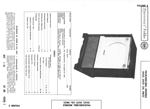 21CT1 Ch= 98C1; Packard Bell Co.; (ID = 2514631) Television