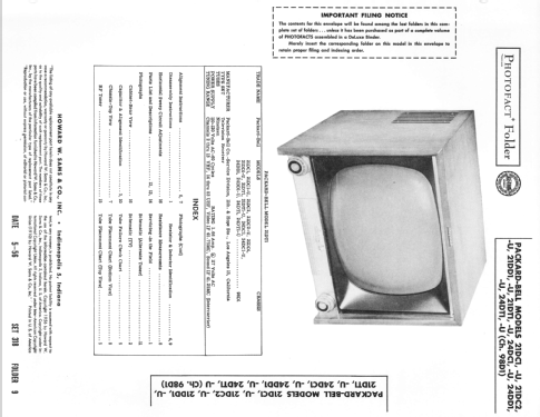 21DC1 Ch= 98D1; Packard Bell Co.; (ID = 2233359) Television