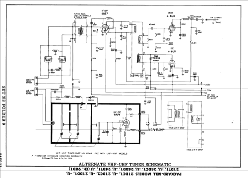 21DD1-U Ch= 98D1; Packard Bell Co.; (ID = 2233610) Television