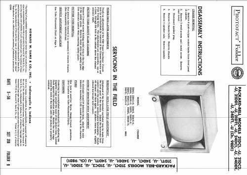 21DD1-U Ch= 98D1; Packard Bell Co.; (ID = 2233621) Television