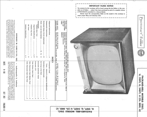 21SC1-U Ch= 88S1-U; Packard Bell Co.; (ID = 2131901) Television