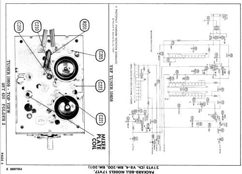 21VT5 Ch= RM-201 & V8-4; Packard Bell Co.; (ID = 936464) Fernseh-E