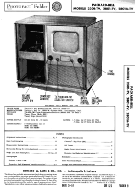 2801-TV; Packard Bell Co.; (ID = 2874442) Fernseh-E