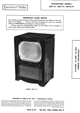 2801-TV; Packard Bell Co.; (ID = 2874443) Televisore