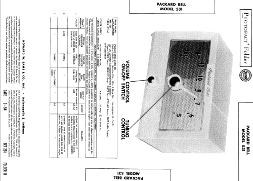 531 ; Packard Bell Co.; (ID = 533170) Radio