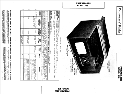 568 ; Packard Bell Co.; (ID = 836015) Radio