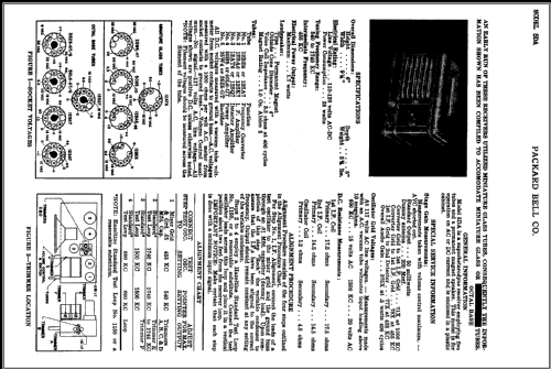 5DA Ch= V-2122; Packard Bell Co.; (ID = 437060) Radio