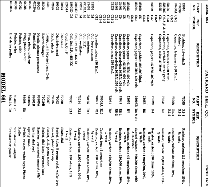 661 ; Packard Bell Co.; (ID = 438448) Radio