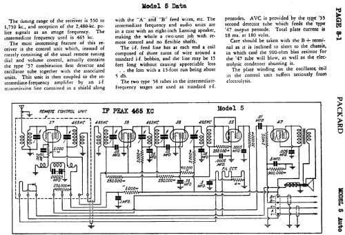 5 Auto ; Packard Radio (ID = 430372) Car Radio